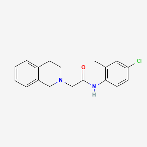 N-(4-chloro-2-methylphenyl)-2-(3,4-dihydro-2(1H)-isoquinolinyl)acetamide