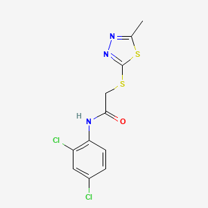 molecular formula C11H9Cl2N3OS2 B5712974 N-(2,4-dichlorophenyl)-2-[(5-methyl-1,3,4-thiadiazol-2-yl)thio]acetamide 