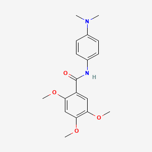 N-[4-(dimethylamino)phenyl]-2,4,5-trimethoxybenzamide