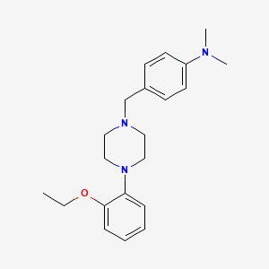 molecular formula C21H29N3O B5712985 (4-{[4-(2-ethoxyphenyl)-1-piperazinyl]methyl}phenyl)dimethylamine 