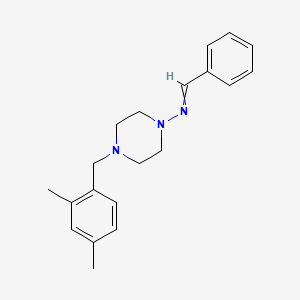 N-benzylidene-4-(2,4-dimethylbenzyl)-1-piperazinamine
