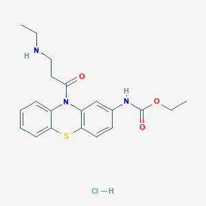 molecular formula C20H24ClN3O3S B5713005 ethyl [10-(N-ethyl-beta-alanyl)-10H-phenothiazin-2-yl]carbamate hydrochloride 