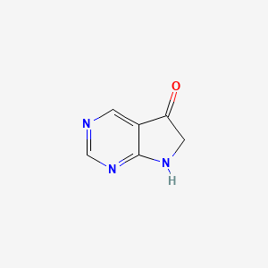 molecular formula C6H5N3O B571301 1H-Pyrrolo[2,3-d]pyrimidin-5(6H)-one CAS No. 113845-22-0
