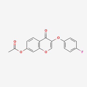 molecular formula C17H11FO5 B5713013 3-(4-fluorophenoxy)-4-oxo-4H-chromen-7-yl acetate CAS No. 137988-09-1