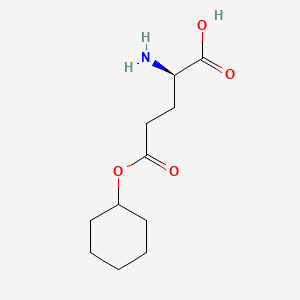 molecular formula C11H19NO4 B571303 (2R)-2-Amino-5-cyclohexyloxy-5-oxopentanoic acid CAS No. 117969-50-3