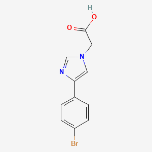 molecular formula C11H9BrN2O2 B5713037 [4-(4-bromophenyl)-1H-imidazol-1-yl]acetic acid 