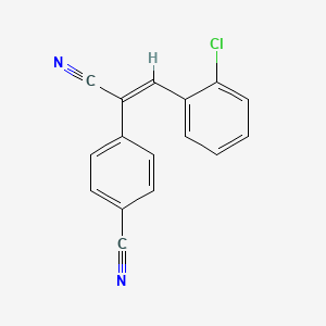 molecular formula C16H9ClN2 B5713069 4-[2-(2-chlorophenyl)-1-cyanovinyl]benzonitrile 