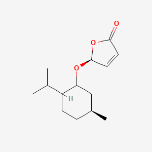 molecular formula C14H22O3 B571308 (5S)-5-{[(5S)-5-Methyl-2-(propan-2-yl)cyclohexyl]oxy}furan-2(5H)-one CAS No. 122079-45-2