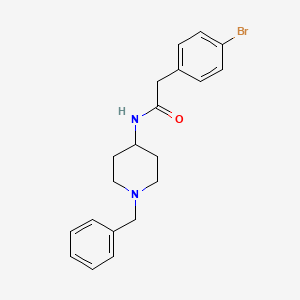 molecular formula C20H23BrN2O B5713083 N-(1-benzyl-4-piperidinyl)-2-(4-bromophenyl)acetamide 
