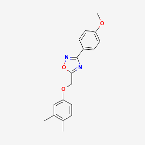 5-[(3,4-dimethylphenoxy)methyl]-3-(4-methoxyphenyl)-1,2,4-oxadiazole