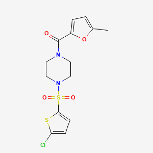 molecular formula C14H15ClN2O4S2 B5713134 1-[(5-chloro-2-thienyl)sulfonyl]-4-(5-methyl-2-furoyl)piperazine 