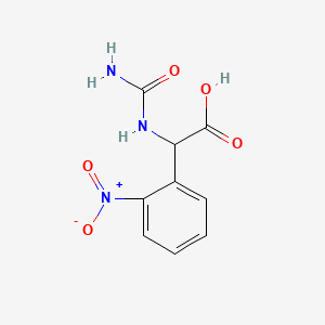 molecular formula C9H9N3O5 B571316 (2-Nitro-phenyl)-ureido-acetic acid CAS No. 112273-62-8