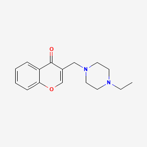 molecular formula C16H20N2O2 B5713161 3-[(4-ethyl-1-piperazinyl)methyl]-4H-chromen-4-one 