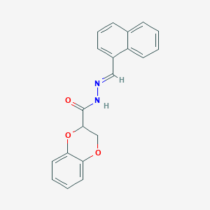 molecular formula C20H16N2O3 B5713167 N'-(1-naphthylmethylene)-2,3-dihydro-1,4-benzodioxine-2-carbohydrazide 