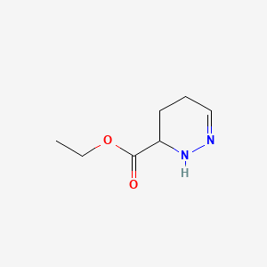 molecular formula C7H12N2O2 B571317 Ethyl 2,3,4,5-tetrahydropyridazine-3-carboxylate CAS No. 113375-01-2