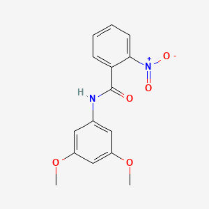 molecular formula C15H14N2O5 B5713175 N-(3,5-dimethoxyphenyl)-2-nitrobenzamide 