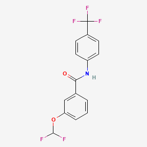 molecular formula C15H10F5NO2 B5713199 3-(difluoromethoxy)-N-[4-(trifluoromethyl)phenyl]benzamide 