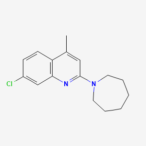 molecular formula C16H19ClN2 B5713215 2-(1-azepanyl)-7-chloro-4-methylquinoline 