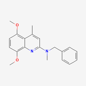 molecular formula C20H22N2O2 B5713268 N-benzyl-5,8-dimethoxy-N,4-dimethyl-2-quinolinamine 
