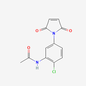 molecular formula C12H9ClN2O3 B5713303 N-[2-chloro-5-(2,5-dioxo-2,5-dihydro-1H-pyrrol-1-yl)phenyl]acetamide 