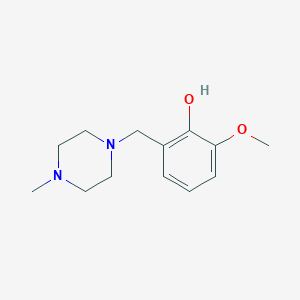 molecular formula C13H20N2O2 B5713308 2-methoxy-6-[(4-methyl-1-piperazinyl)methyl]phenol 
