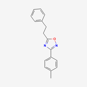molecular formula C17H16N2O B5713313 3-(4-methylphenyl)-5-(2-phenylethyl)-1,2,4-oxadiazole 
