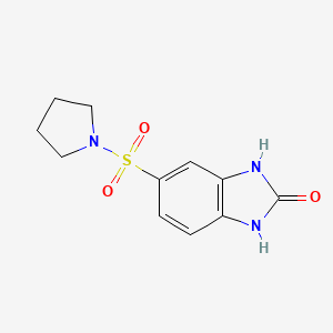 molecular formula C11H13N3O3S B5713330 5-(1-pyrrolidinylsulfonyl)-1,3-dihydro-2H-benzimidazol-2-one 