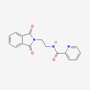 molecular formula C16H13N3O3 B5713334 N-[2-(1,3-dioxo-1,3-dihydro-2H-isoindol-2-yl)ethyl]-2-pyridinecarboxamide 