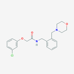molecular formula C20H23ClN2O3 B5713343 2-(3-chlorophenoxy)-N-[2-(4-morpholinylmethyl)benzyl]acetamide 
