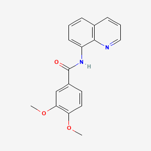 molecular formula C18H16N2O3 B5713382 3,4-dimethoxy-N-8-quinolinylbenzamide 
