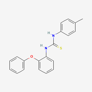 molecular formula C20H18N2OS B5713395 N-(4-methylphenyl)-N'-(2-phenoxyphenyl)thiourea 