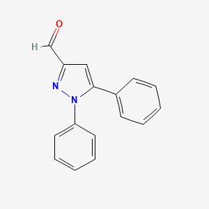 molecular formula C16H12N2O B571341 1,5-Difenil-1H-pirazol-3-carbaldehído CAS No. 112009-28-6