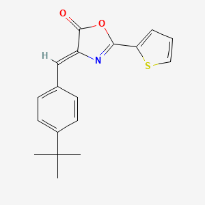 molecular formula C18H17NO2S B5713418 4-(4-tert-butylbenzylidene)-2-(2-thienyl)-1,3-oxazol-5(4H)-one 