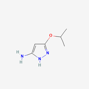 molecular formula C6H11N3O B571343 5-Isopropoxy-1H-pyrazol-3-amine CAS No. 121507-34-4