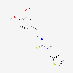 molecular formula C16H20N2O2S2 B5713433 N-[2-(3,4-dimethoxyphenyl)ethyl]-N'-(2-thienylmethyl)thiourea 