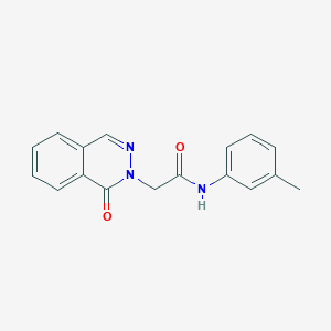molecular formula C17H15N3O2 B5713452 N-(3-methylphenyl)-2-(1-oxo-2(1H)-phthalazinyl)acetamide 