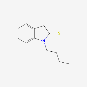 molecular formula C12H15NS B571346 1-Butylindoline-2-thione CAS No. 112817-84-2