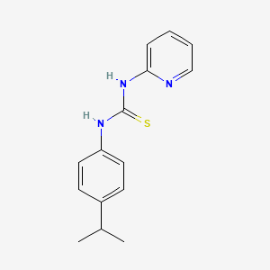 molecular formula C15H17N3S B5713465 N-(4-isopropylphenyl)-N'-2-pyridinylthiourea 