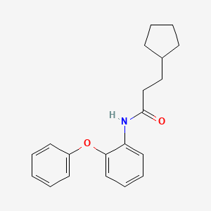 molecular formula C20H23NO2 B5713486 3-cyclopentyl-N-(2-phenoxyphenyl)propanamide 
