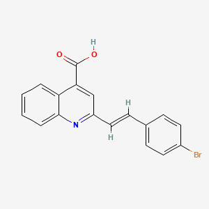 molecular formula C18H12BrNO2 B5713494 2-[2-(4-bromophenyl)vinyl]quinoline-4-carboxylic acid CAS No. 1810005-71-0