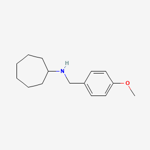 molecular formula C15H23NO B5713504 N-(4-methoxybenzyl)cycloheptanamine 
