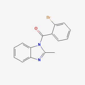 molecular formula C15H11BrN2O B5713547 1-(2-bromobenzoyl)-2-methyl-1H-benzimidazole CAS No. 346719-04-8