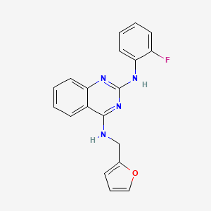 molecular formula C19H15FN4O B5713548 N~2~-(2-fluorophenyl)-N~4~-(2-furylmethyl)-2,4-quinazolinediamine 