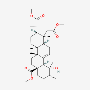 molecular formula C33H52O7 B571355 Cecropiacic acid CAS No. 114175-98-3