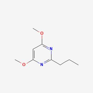 molecular formula C9H14N2O2 B571356 4,6-Dimethoxy-2-propylpyrimidine CAS No. 114426-10-7