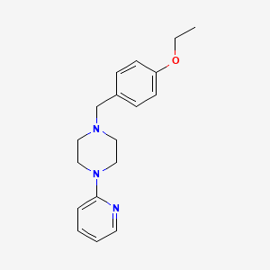 molecular formula C18H23N3O B5713581 1-(4-ethoxybenzyl)-4-(2-pyridinyl)piperazine 