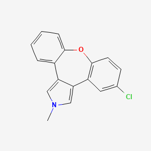 molecular formula C17H12ClNO B571361 5-Chloro-2-methyl-2H-dibenzo[2,3:6,7]oxepino[4,5-c]pyrrole CAS No. 129385-60-0