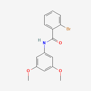 molecular formula C15H14BrNO3 B5713614 2-bromo-N-(3,5-dimethoxyphenyl)benzamide 