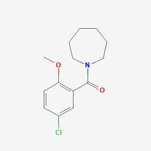 molecular formula C14H18ClNO2 B5713640 1-(5-chloro-2-methoxybenzoyl)azepane 