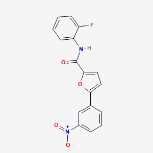 molecular formula C17H11FN2O4 B5713663 N-(2-fluorophenyl)-5-(3-nitrophenyl)-2-furamide 